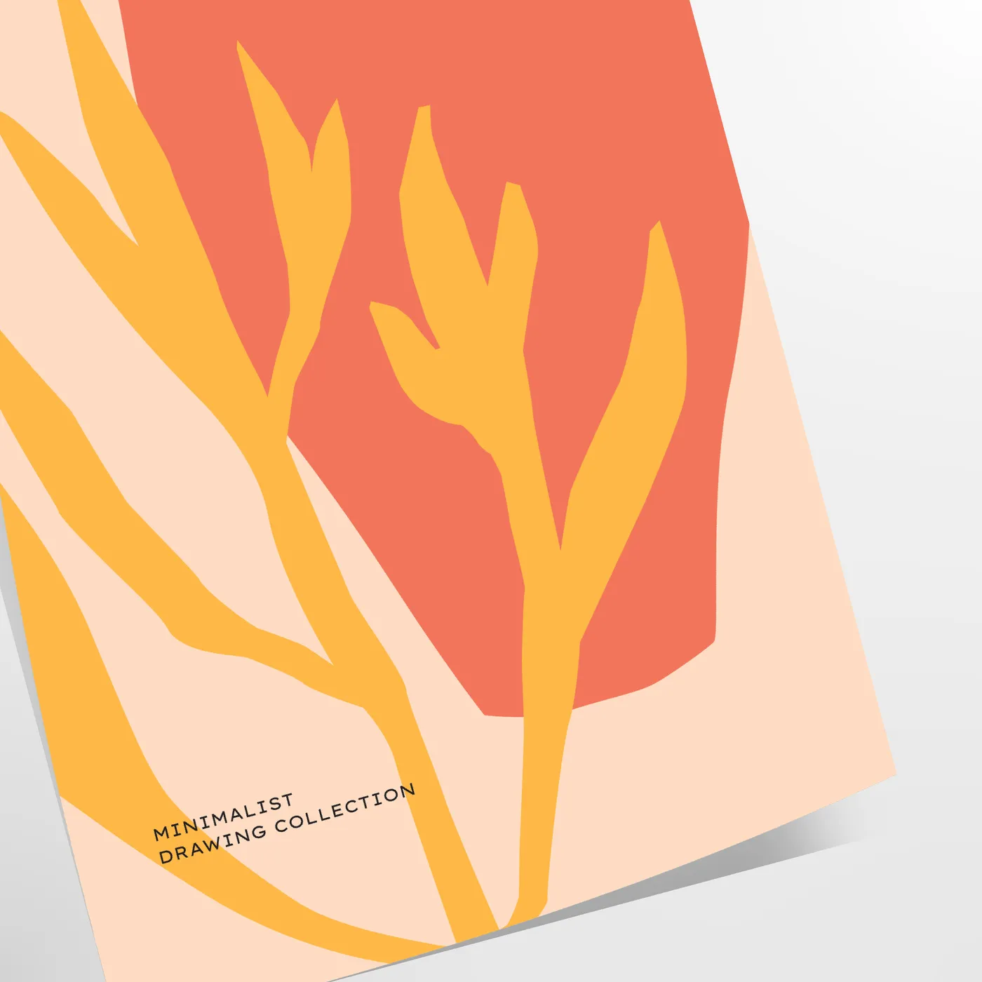 space Botanical Vintage Poster rich orange brown hues essence nature wall art unique gift classic touch room A4 cm A0