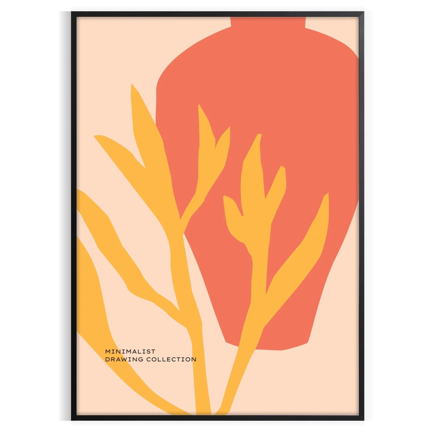 space Botanical Vintage Poster rich orange brown hues essence nature wall art unique gift classic touch room A4 cm A0